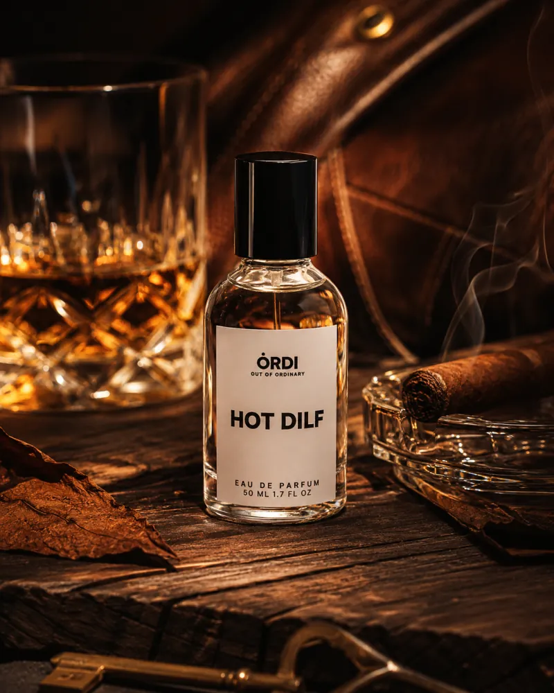 HOT DILF 50ml eau de parfum on its campaign set