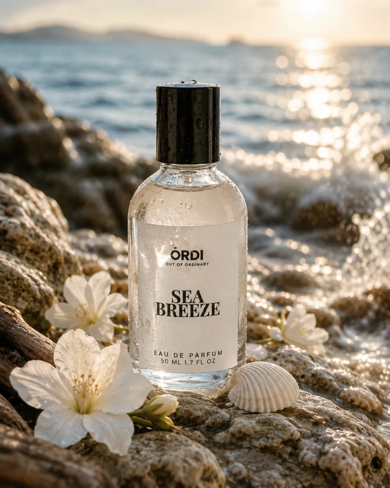 SEA BREEZE 50ml eau de parfum on its campaign set