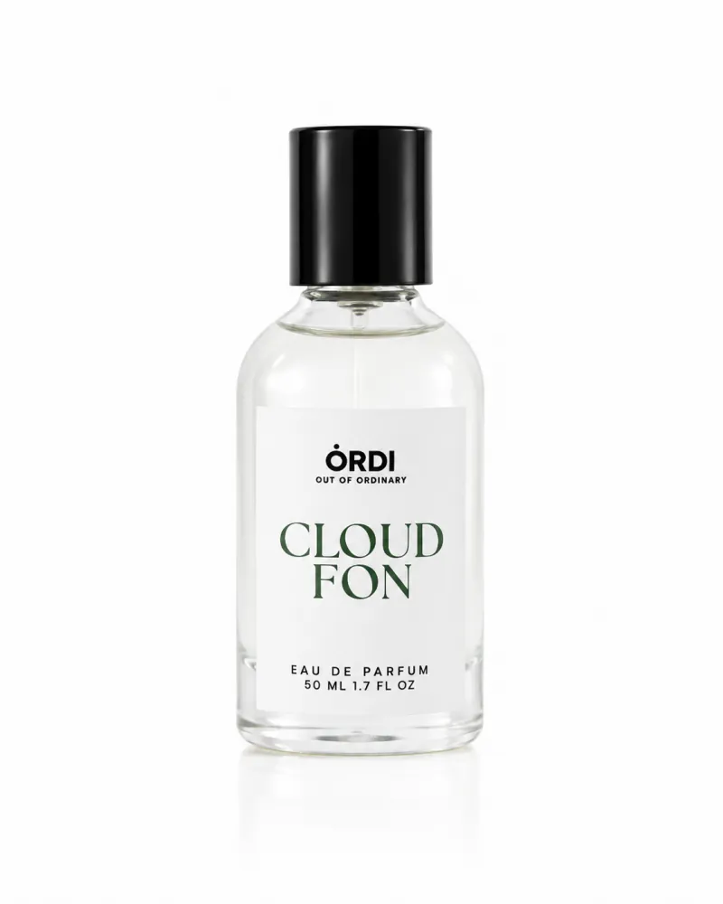 CLOUD FON 50ml eau de parfum against studio white